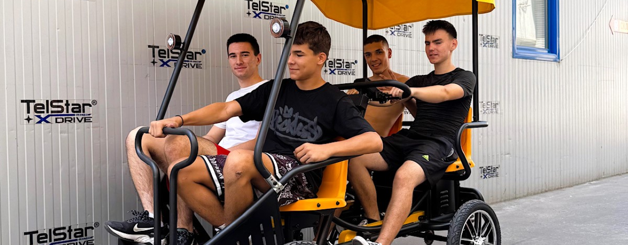 Електрическа рикша с педали Tourist-4 23Ah без регистрация