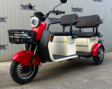 Триместна електрическа триколка 005.4 карго 2500W 23Ah