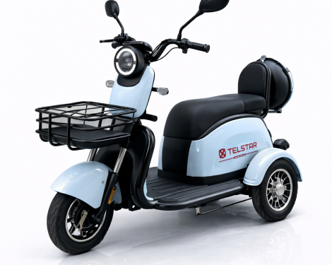 Електрическа триколка 2+1 750.1 ТИП VESPA STYLE с диференциал Нов модел