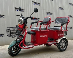 Соларна карго четириместна електрическа триколка с покрив TELSTAR TS-005.3 1500W 60V 23Ah снимка 181